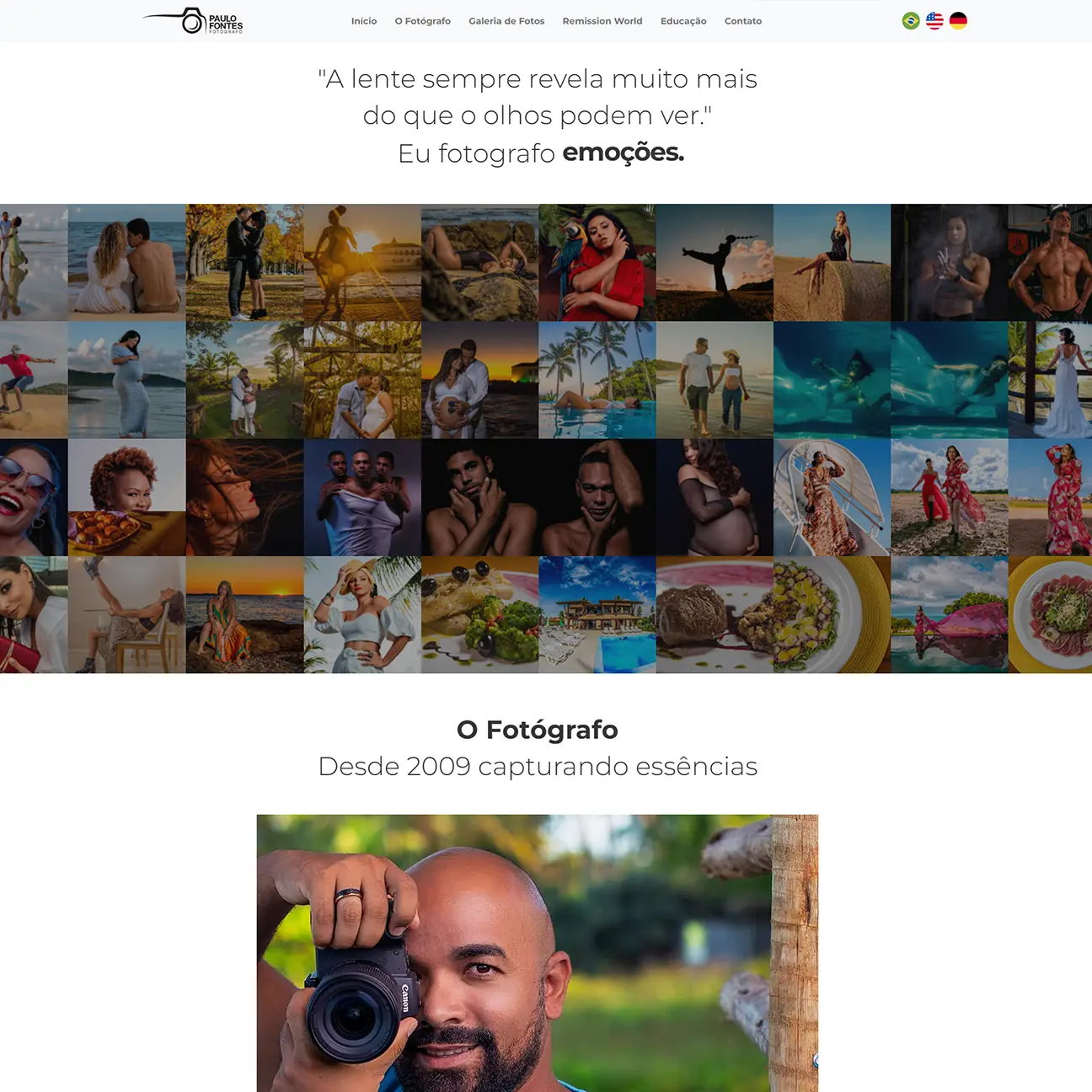 Demonstração do site Paulo Fontes Advogado